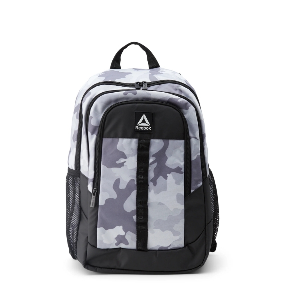 Reebok Otis Light Gray Camo Backpack/Bookbag New